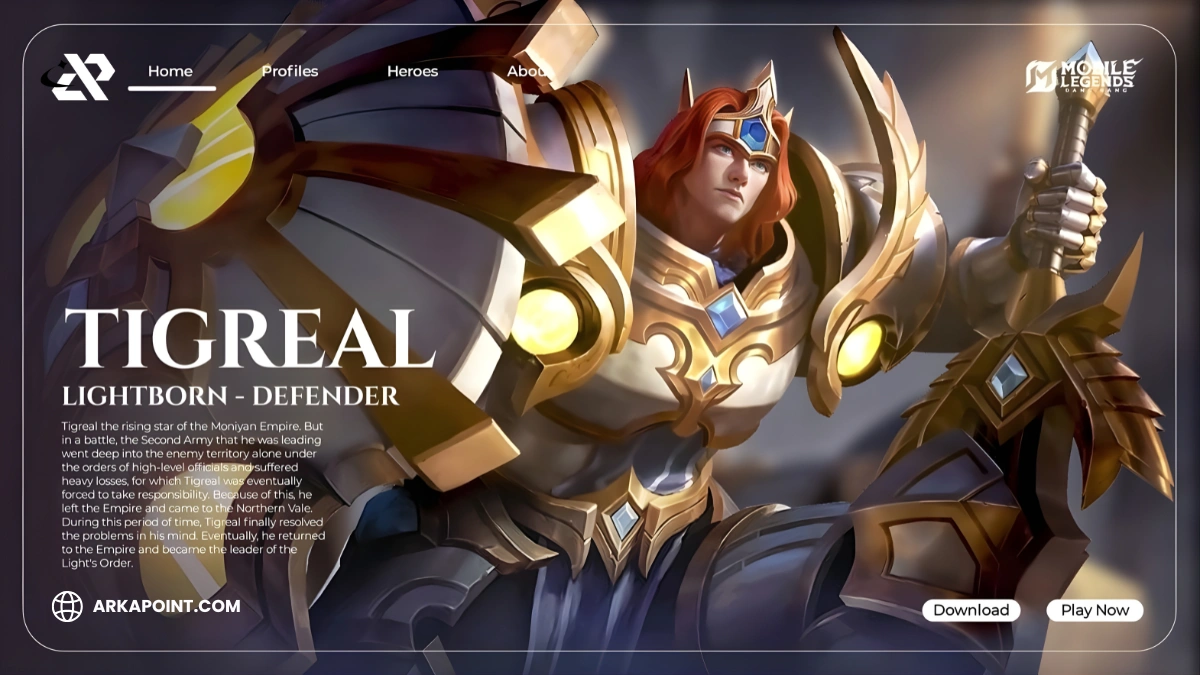 Build Tigreal Mobile Legends Dari ARKAPOINT: Tank Initiator Meta 2026 Dengan Crowd Control Area