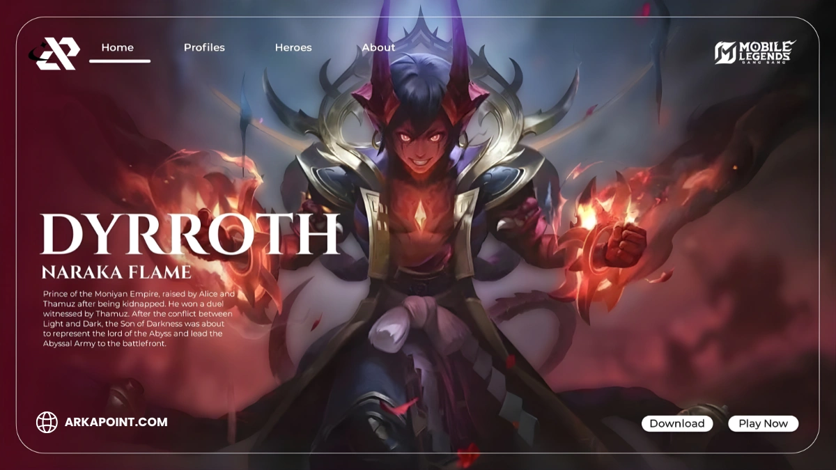 Guide Dyrroth Mobile Legends Dari ARKAPOINT: Fighter EXP Lane Paling Agresif Di Meta 2026