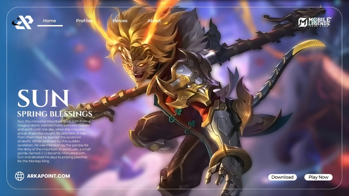 Guide Sun ML Terbaru 2026 Dari ARKAPOINT: Role, Skill, Build Item, Emblem, Dan Counter Meta