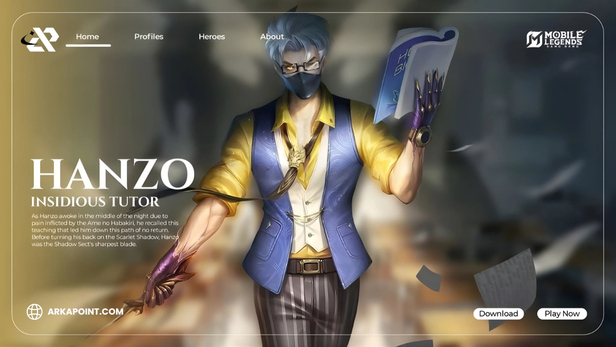 Guide Hanzo ML Terbaru 2025 Dari ARKAPOINT: Role, Skill, Item, Battle Spell, Emblem, Dan Counter